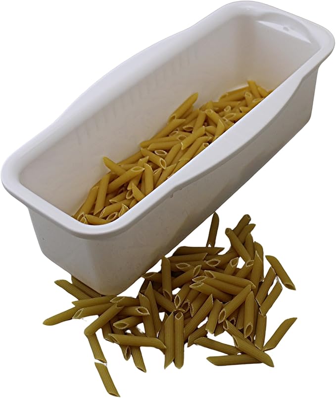 Microwave Pasta Cooker with Built-In Portion Tool, BPA-Free Microwave Pasta Maker for Spaghetti, Ramen & Vegetables, Dishwasher Safe