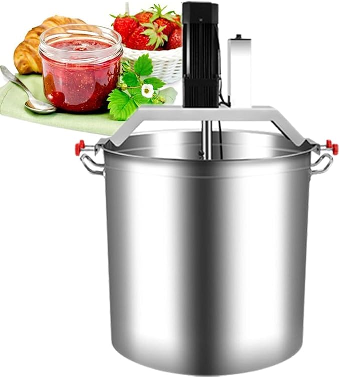 Automatic Food Mixer, Automatic Pan Stirrer with 4-Blade Mixing Scraper and Adjustable Speed, Efficient Stirring Equipment for Hot Pot Seasoning Sauce Jam and Porridge