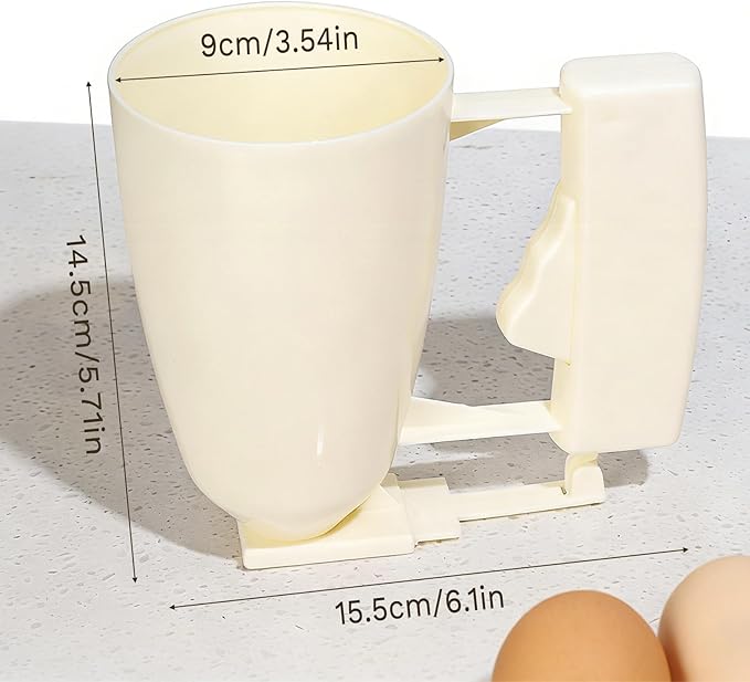 Pancake Batter Dispenser for Perfect Round Pancakes,One Press Easy Squeeze Bottle for Uniform Cookies, Churros and Muffins (1-Pack)
