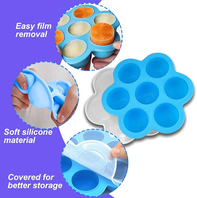 3 Pack Silicone Egg Bite Mold for Air Fryer Silicone Molds - Alternative to Sous Vide Egg Bite Maker for Cooking Air Fryer Accessories