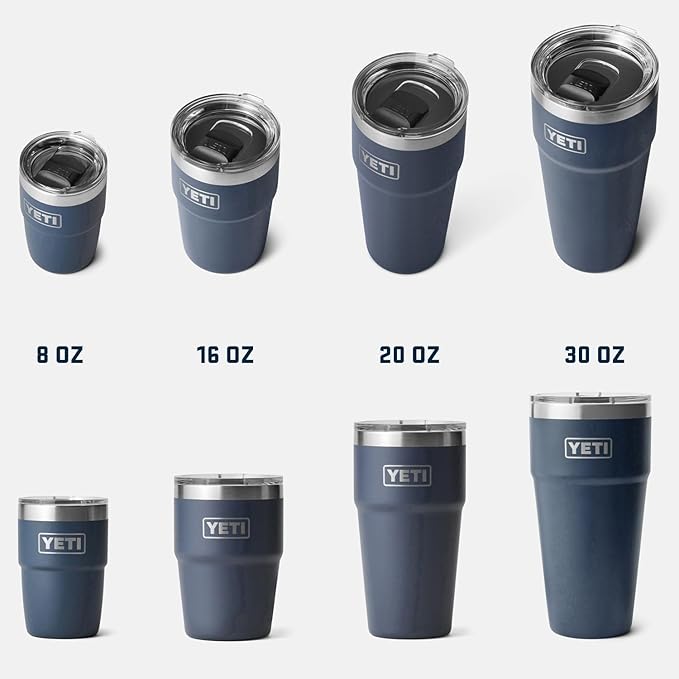 YETI Rambler 16 oz Stackable Tumbler, Vacuum Insulated, Stainless Steel with MagSlider Lid | Stackable, Stackable, Vacuum Insulated, MagSlider Lid, MagSlider Lid, Vacuum Insulated