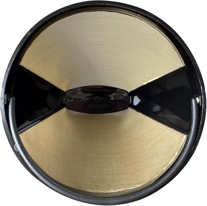 Cestlaive #4 Gold Cone Reusable Permanent Coffee Basket Filter Replacement for Cuisinart Coffee Maker (Pack of 4)