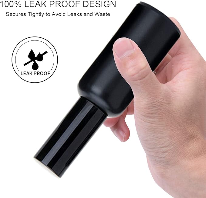 Shining Craft Cocktail Atomizer Sprayer - 1.7OZ / 50ml, Cocktail mister Vermouth Spritzer Bitters Spray Bottle for Cocktails Portable Perfume Refillable Sprayer, SC008 (Black)