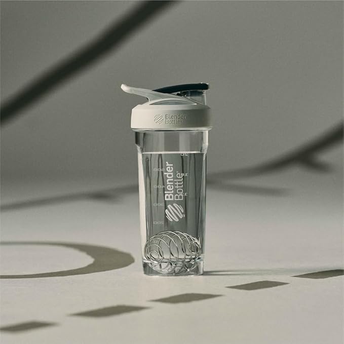 BlenderBottle Sport Tritan Shaker Bottle with Locking Lid, 24-Ounce, Grey