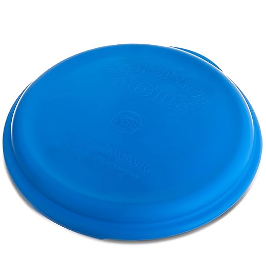 San Jamar-SI6500 Saf-T-Ice Commercial Ice Tote Snap-Tight Lid - Blue, 1 Count (Pack of 1)