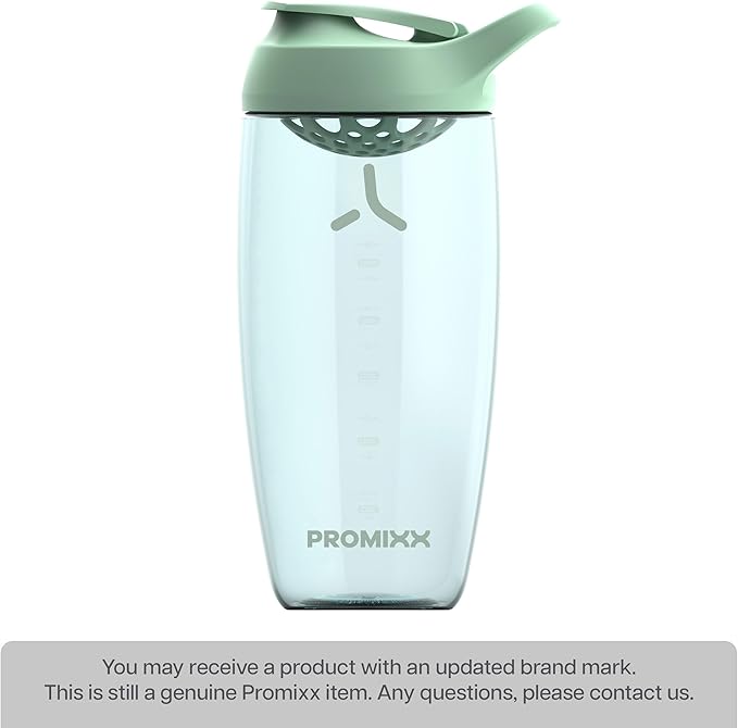 Promixx Pursuit Protein Shaker Bottle (24 oz) – Silent No-Ball Mixer, Leak-Proof Lid, BPA/BPS & Phthalate-Free ECOZEN – Easy-Clean Shaker Cup for Protein Shakes, Pre & Post-Workout Smoothies