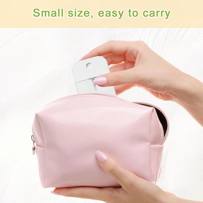 6PCS Portable Card Clear Spray Bottles 50ML Refillable Plastic Perfume Atomizer Vials for essential oils,facial mists hair moisturizing water hand sanitizer,3 funnels are also given away (White)