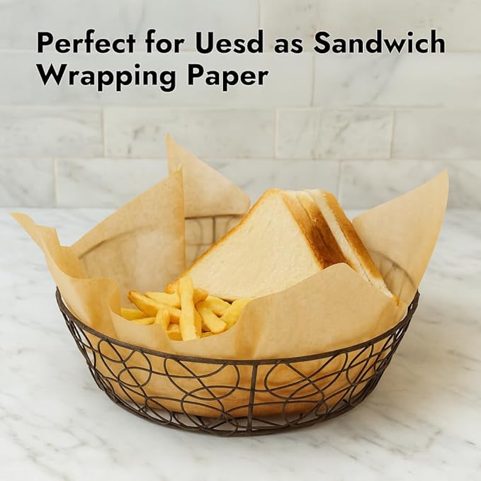 BYKITCHEN 12 Inch Air Fryer Parchment Paper for Ninja Air Fryer SP151 SP351 SP101 SP201 SP301, 120PCS Airfryer Disposable Liners for Ninja Foodi Airfryer Combo, Flip Up Toaster Oven Accessories
