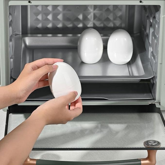 Microwave Egg Boiler 1 Egg Capacity Microwave Egg Cooker for Hard Boiled Eggs Microwave Egg Maker Under 9 minutes Medium and Hard Boiled Egg Cooker Rapid Egg Boiler Microwavable Egg Poacher