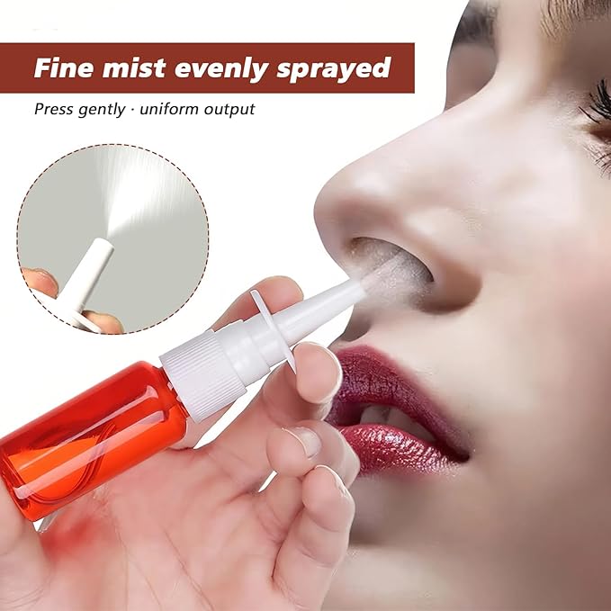erioctry 12PCS 10ml Refillable Amber Plastic Nasal Bottles Fine Mist Sprayers Cosmetic Makeup Perfume Storage Container Container for Essential Oils Travel Perfumes Use (10ml)