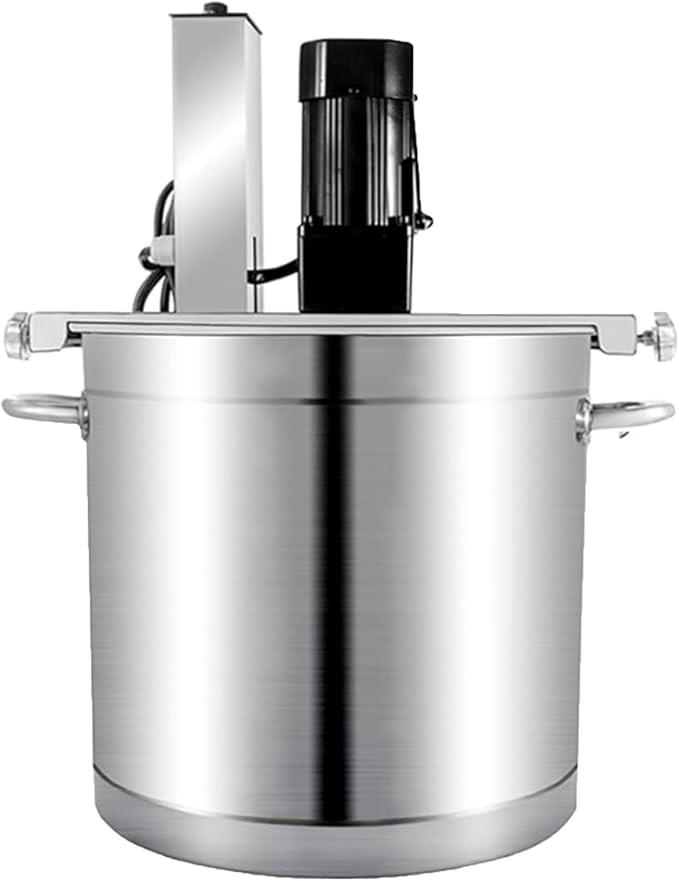 Electric Jam Mixer, 20l,25l,40lautomatic Pot Stirrer Mixer, Stainless Steel Automatic Mixer Machine With 4-Blade Mixing Scraper, For Soup Chili Sauce Beverage Jam Porridge,25L
