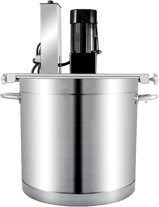 Electric Jam Mixer, 20l,25l,40lautomatic Pot Stirrer Mixer, Stainless Steel Automatic Mixer Machine With 4-Blade Mixing Scraper, For Soup Chili Sauce Beverage Jam Porridge,25L