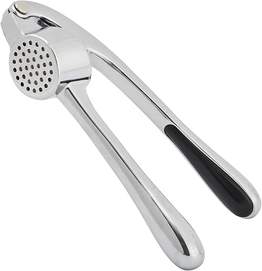 HiramWare Garlic Press, Premium Rust Proof Kitchen Garlic Mincer Crusher Squeezer with Ergonomic handle, Ginger Crusher with Good Grip, Easy to Clean, Dishwasher Safe