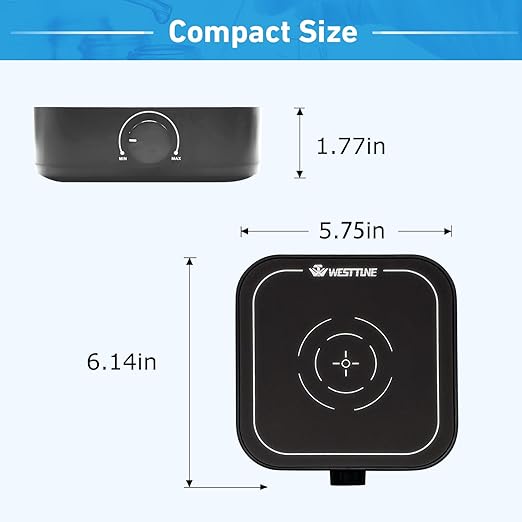 Rechargeable Magnetic Stirrer 3000rpm stir Plate with Stir Bar, Mini Magnetic Mixer Stirrer Max Stirring Capacity 3000mL, Brushless DC Motor (No Heating)