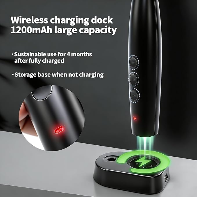 3-in-1 Electric Milk Frother with 3 Stainless Steel Whisks, USB Rechargeable Handheld Foam Maker with Charging Stand, 3 Speed Coffee Frother for Latte, Cappuccino, Hot Chocolate