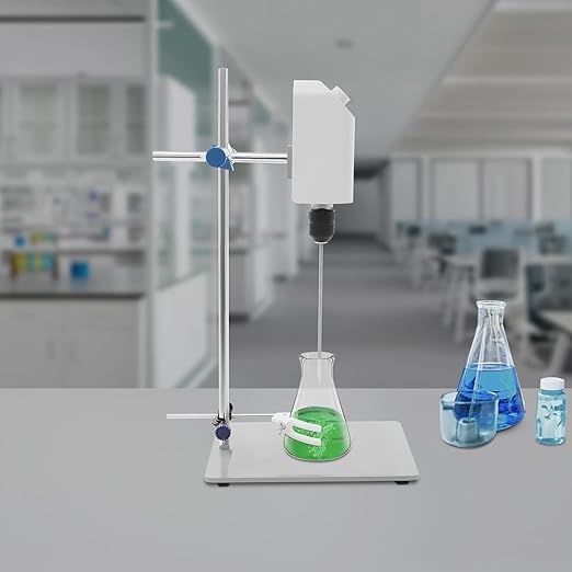 Laboratory Electric Stirrer, 10L Precision Booster Electric Mixer,72W 0-2000rpm 20N.m, Large Capacity Electric Stirrer with Adjustable Support Bracket for Metallurgy, Chemical Industry