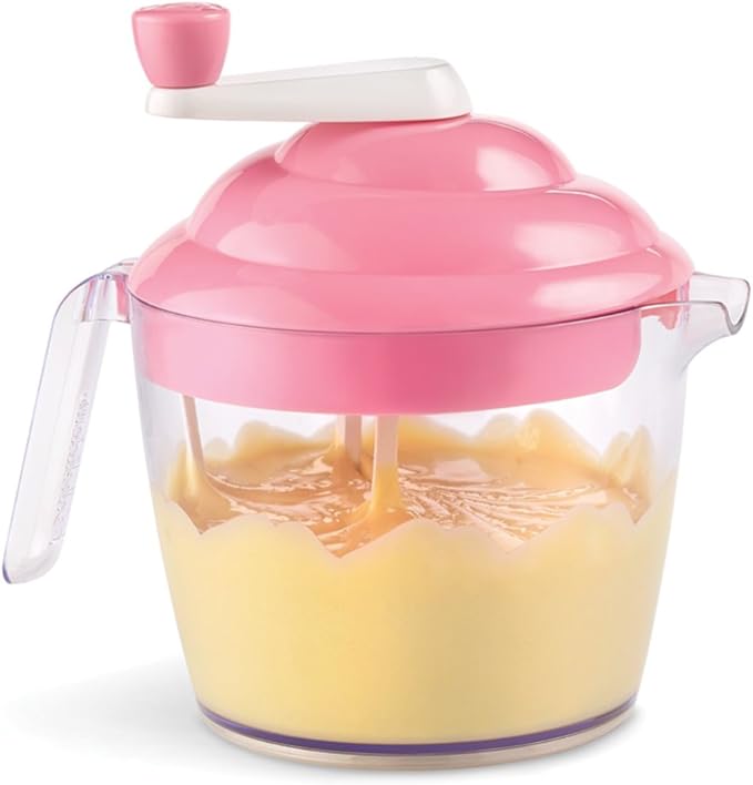 Bakelicious Cupcaker Batter Bowl And Mixer, Pink