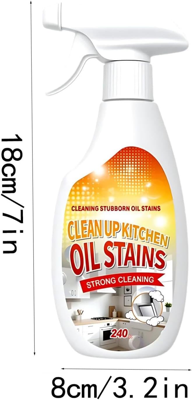 Heavy Oil Cleaner Stain, Clean Up Kitchen Oil Stains, 2025 New Heavy-Duty Kitchen Degreaser Foam Cleaner, Clean Kitchens Oils Stains Spray, Multi functiona Foam Cleaner Spray (1 pcs)
