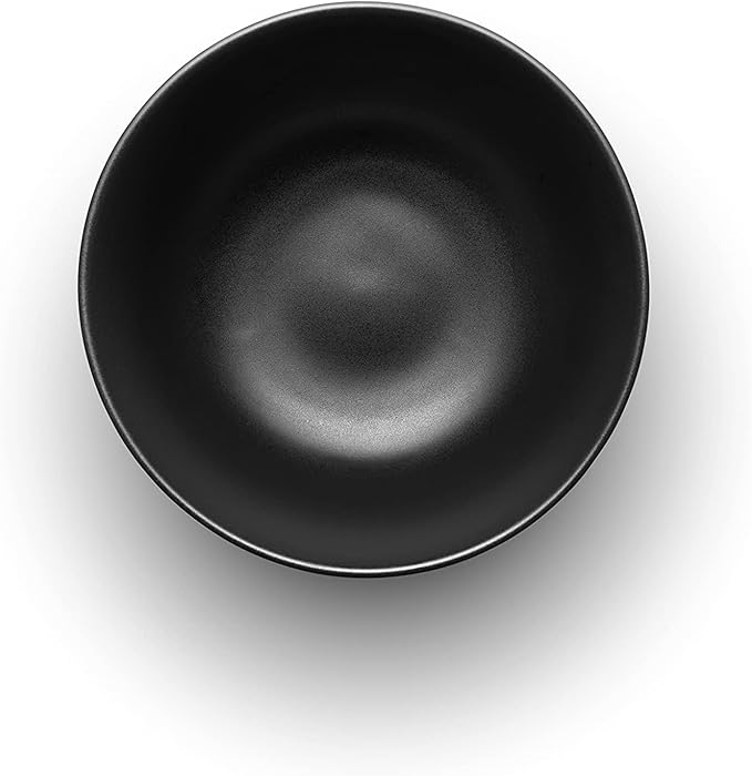 Eva Solo | Nordic Kitchen Bowl 2L Diameter 21 cm | Dishwasher & Microwave Safe | Black Stoneware | Danish Design & Functionality | Tools Kitchen Gadgets & Accessories