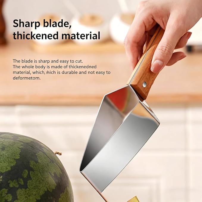 Triangle Watermelon Cutter, 2026 New Watermelon Cutter Slicer Tool, Watermelon Cutter Slice Tool,Stainless Steel Watermelon Slicer,Stainless Steel Multifunctional Fruit Slicing And Meat Divider (1PCS)