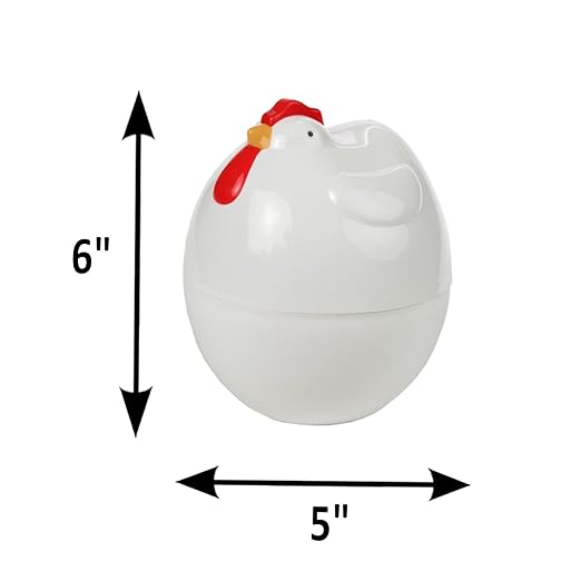 Home-X Microwave Chicken Design Egg Boiler
