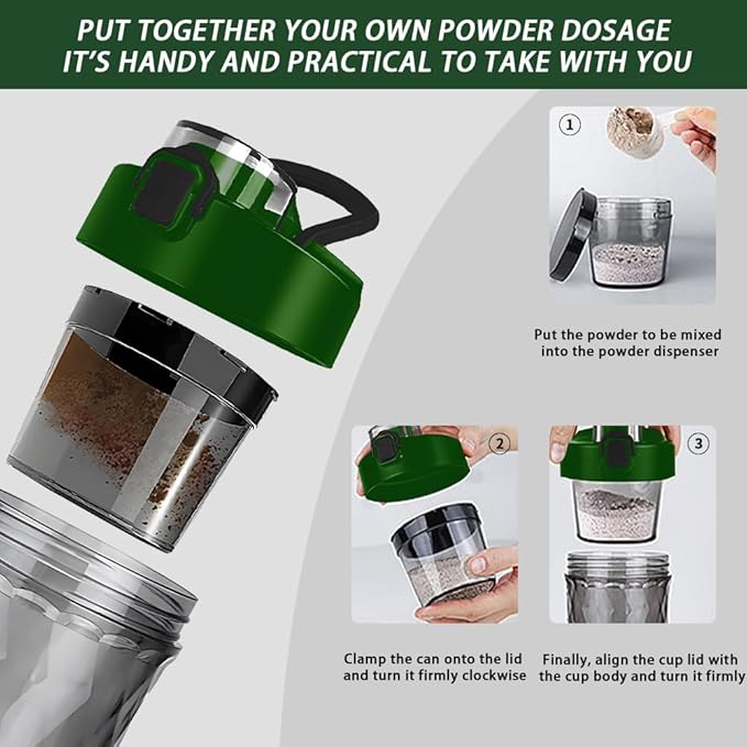 PROCHAIN Electric Protein Shaker Bottle, Protein Shakes Mixer, Portable Pre Workout Self Mixing Cup, Made with BPA-Free Tritan, 22oz