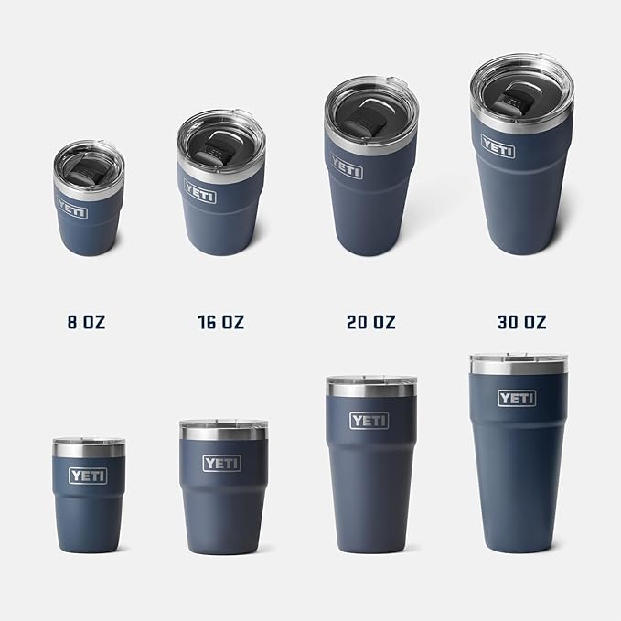 YETI Rambler 20 oz Stackable Tumbler, Stainless Steel, Vacuum Insulated with MagSlider Lid