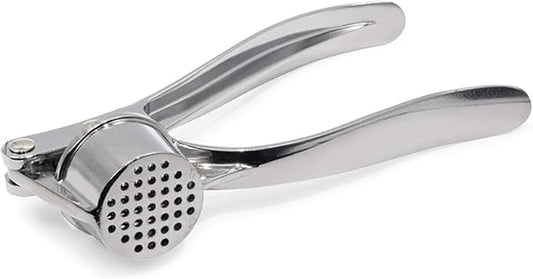 [1 PACK] Stainless Steel Garlic Press - Professional Kitchen Garlic Crusher - Easy Squeeze, Dishwasher safe - Cooking Utensils, Clove Press and Ginger Mincer