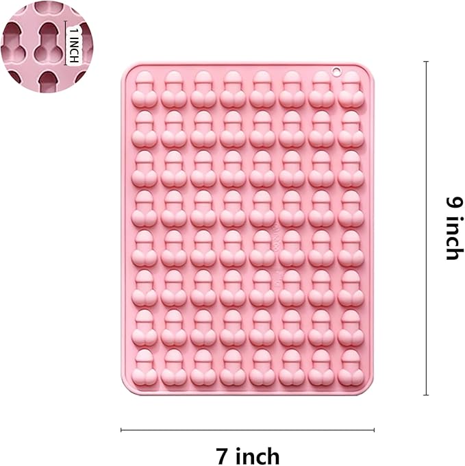 Silicone Chocolate Candy Mold,Siliconeice Ice Cube Tray Mold for Cocktails,Silicone Molds for Chocolate Resin Food Crafts Soap (pink)