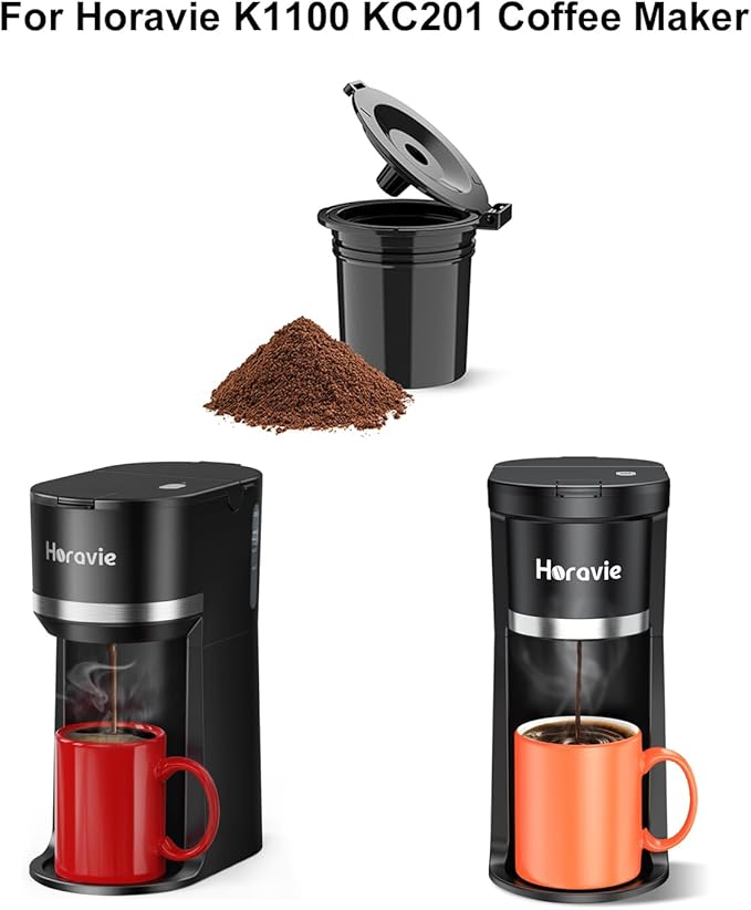 Reusable Ground Coffee Filter Basket for Horavie K1100 KC201 Coffee Machine