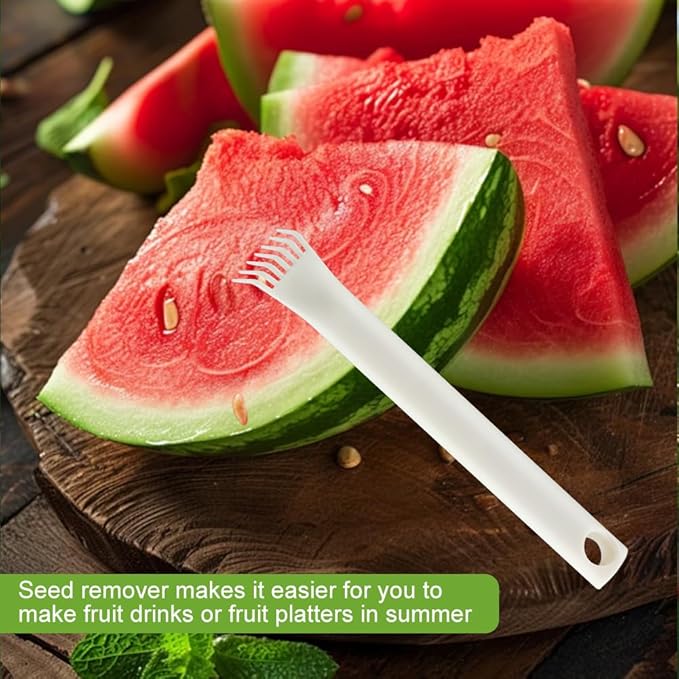 Extra Large Watermelon Slicer Cutter, Stainless Steel Watermelon Knife Set with See-d Remover, Sharp Fruit Cutter Round Divider for Cantaloup Melon Pineapple, Fruits up to 30cm(COLOR:Green)