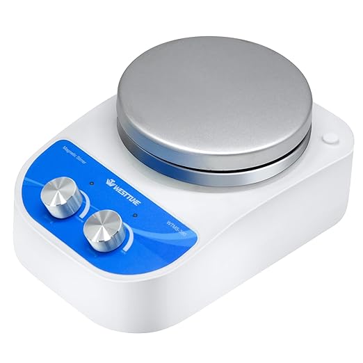 Magnetic Stirrer Hot Plate Max 716℉/380℃, Magnetic Stirrer with 5.5 Inch Magnetic Stir Plate & 1500 RPM Magnetic Stirrer Hot Plate Mixer, 3000mL Stirring Capacity Magnetic Stirrer with Heat