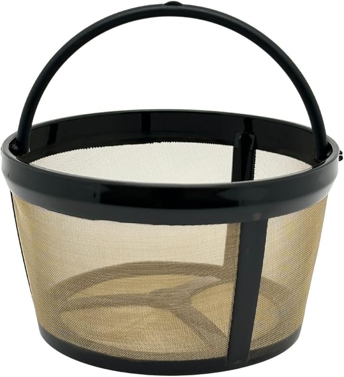 4-6 Cup Reusable Coffee Filter - BPA Free, Fits Mr. Coffee, Black+Decker, Walmart Mainstays & Most 4-6 Cup Basket-Style Coffee Makers (1-Pack)