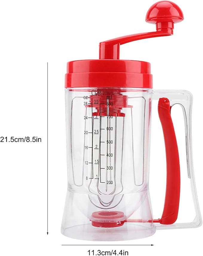Batter Dispenser,3 In 1 Automatic Pancake Cupcake Batter Dispenser With Cake,Food Grade Dispenser For Pancake,Cupcakes, Waffles, Muffin Mix, Crepes, Cake Or Any Baked Goods