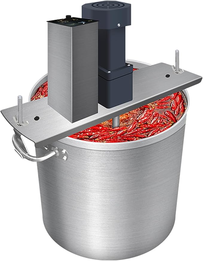 Automatic Pot Stirrer for Cooking, Electric Portable Mortar Mixer, Barrel Volume 20L, Stirring Speed Adjustable, for Mix Motar, Plaster, Paint, Cement, Concrete
