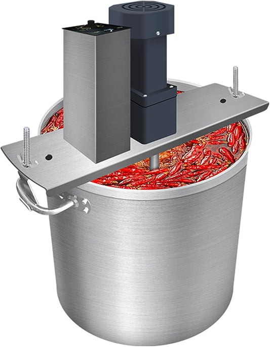 Automatic Pot Stirrer for Cooking, Electric Portable Mortar Mixer, Barrel Volume 20L, Stirring Speed Adjustable, for Mix Motar, Plaster, Paint, Cement, Concrete