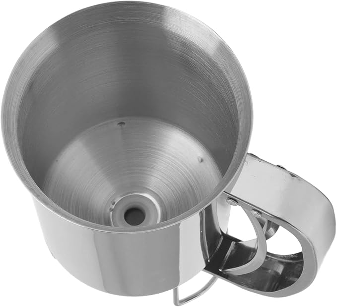 Pancake Batter Dispenser with Funnel, 1000ml, Stainless Steel, for Baking Cupcakes Muffins Crepes Waffles