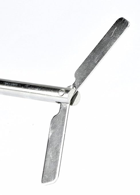 SCILOGEX Lab Centrifugal Stirrer – 316L Stainless Steel, 400mm Shaft 8mm Diameter 90mm Impeller – Durable Overhead Stirring Rod for Laboratory Liquid Mixing & Blending