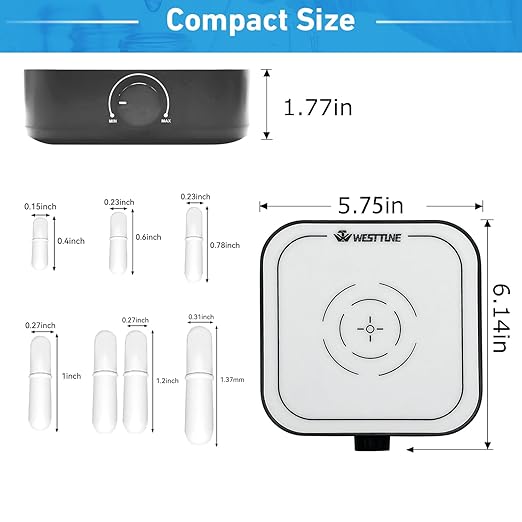 3000rpm Magnetic Stirrer Mixer with 7pcs Stir Bar Set, Brushless DC Motor Max 3000ml Electric Magnetic Stir Plate Mixer （No Heating)