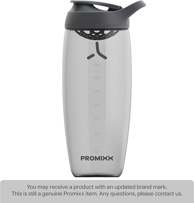 Promixx Pursuit Protein Shaker Bottle (32 oz) – Silent No-Ball Mixer, Leak-Proof Lid, BPA/BPS & Phthalate-Free ECOZEN – Easy-Clean Shaker Cup for Protein Shakes, Pre & Post-Workout Smoothies