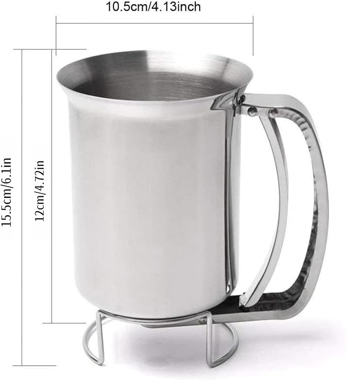Batter Dispenser Baking Tool, 900ml Pancake Batter Dispenser for Baking Cake Cupcakes Crepes Waffles Accessory
