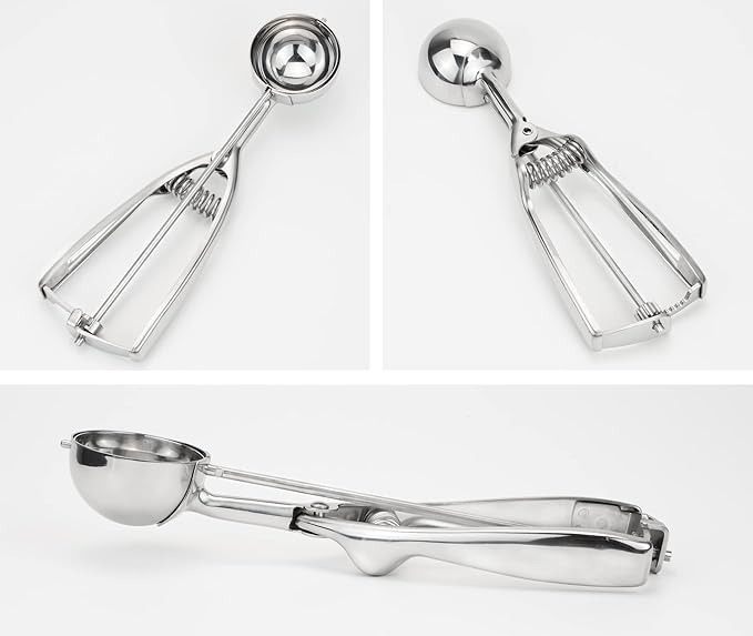 18/8 Stainless Steel Scoop, 2.3 Tablespoon Cupcake Muffin Batter Dispenser