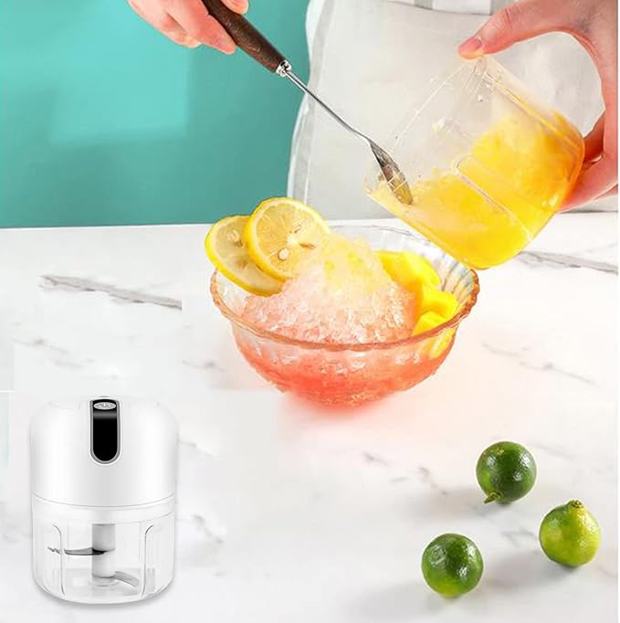 White S7 Electric Ice Crusher, Shaver & Maker - Portable, Ideal for Home, Restaurants & Cafes