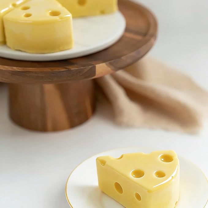 Cheese Silicone Molds for Mousse Cake, 8-Cavity 3D Cheese Cake Baking Tray for French Dessert Pastry Chocolate Pudding Ice Cream, 11.5 x 6.7 x 1.3 inches