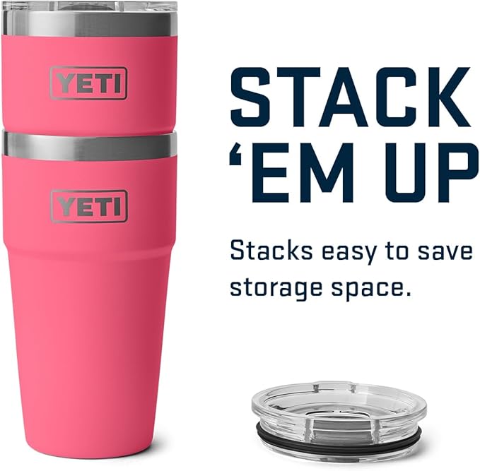 YETI Rambler 20 oz Stackable Tumbler, Stainless Steel, Vacuum Insulated with MagSlider Lid