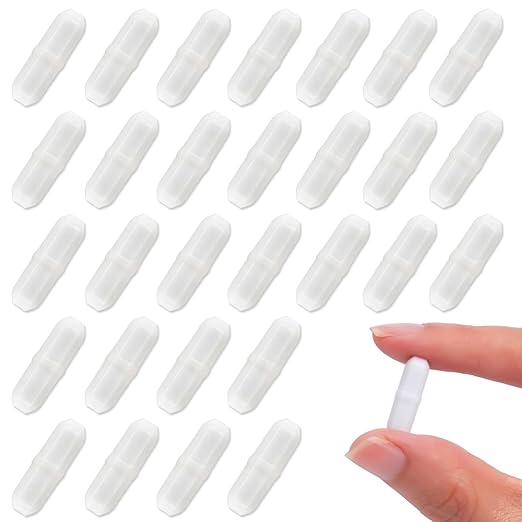 Magnetic Stir Bars,40 Pcs PTFE Magnetic Stirrer Mixer Stir Bar, 20 mm/ 0.8 Inch White Laboratory Stirrer Mixer Bar (40)