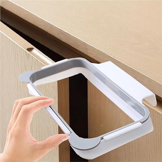 NeilBee Trash Bag Holder Rack Multifunctional Back Design Cute Hanging Trash Garbage Bag Holder for Kitchen Cupboard