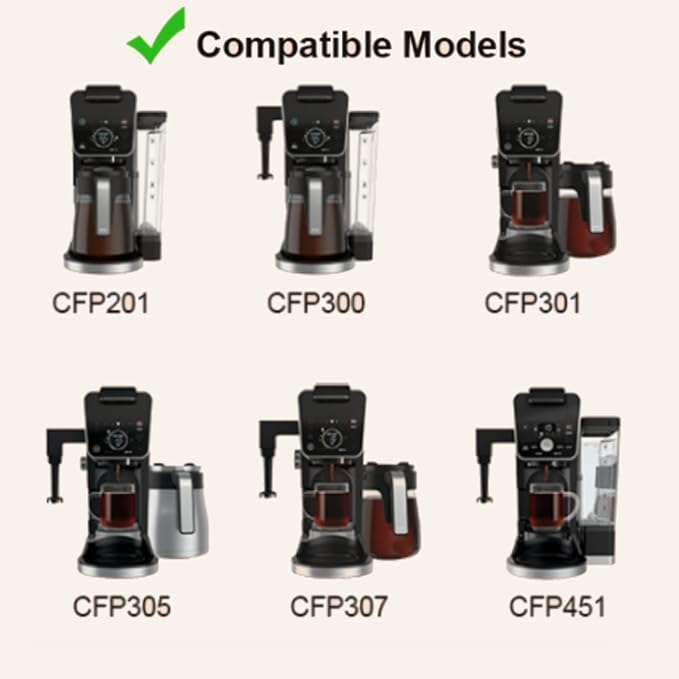 2 Pack K Cups Reusable Coffee Pods for Ninja Dual Brew Coffee Maker Stainless Steel Permanent K Cups Filters Coffee Accessories Compatible with Ninja CFP201 CFP301 Dual Brew Pro Machine