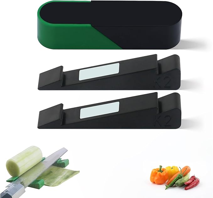 Ultrathin Sectioning Aid, Vegetable Sheet Cutter Slicer, Creative Kitchen Cutting Aid Gadgets Tool, Food Slicer Assistant Tool for Slicing Cucumber Carrot (2mm Black)
