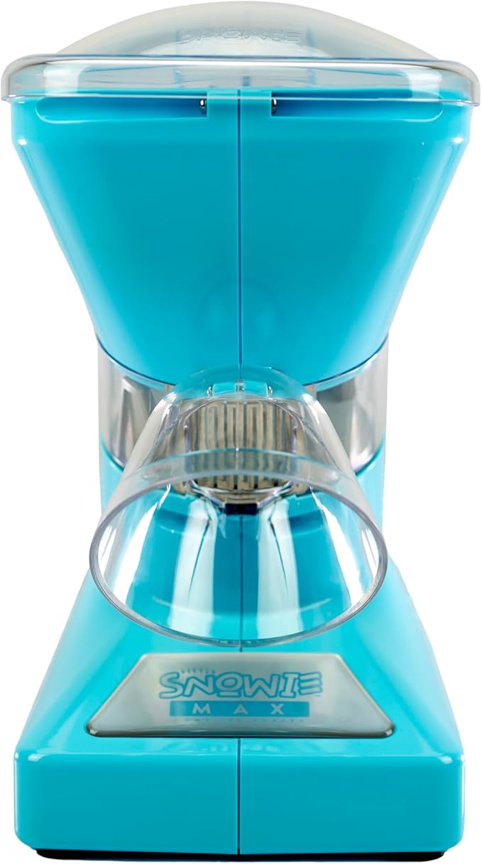 SNOWIE - Little Snowie Max Snow Cone Machine - Premium Shaved Ice Maker, With Powder Sticks Syrup Mix, Entrepreneur Kit, Light Blue